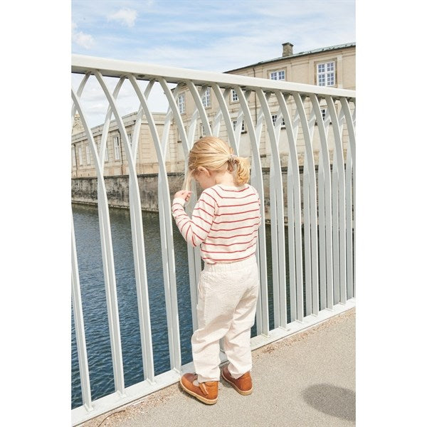 Copenhagen Colors Dusty Rose W Cream Stripe Seersucker Pants