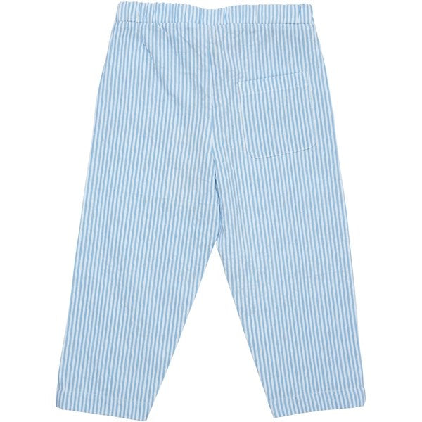 Copenhagen Colors Sky Blue W Cream Stripe Seersucker Pants