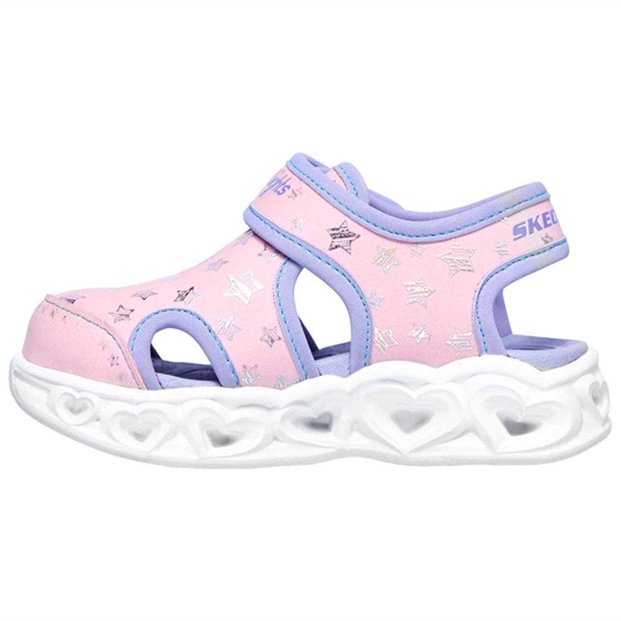 Skechers S-Lights Heart Lights Sandal Star Sweet Pink/Lavender 3