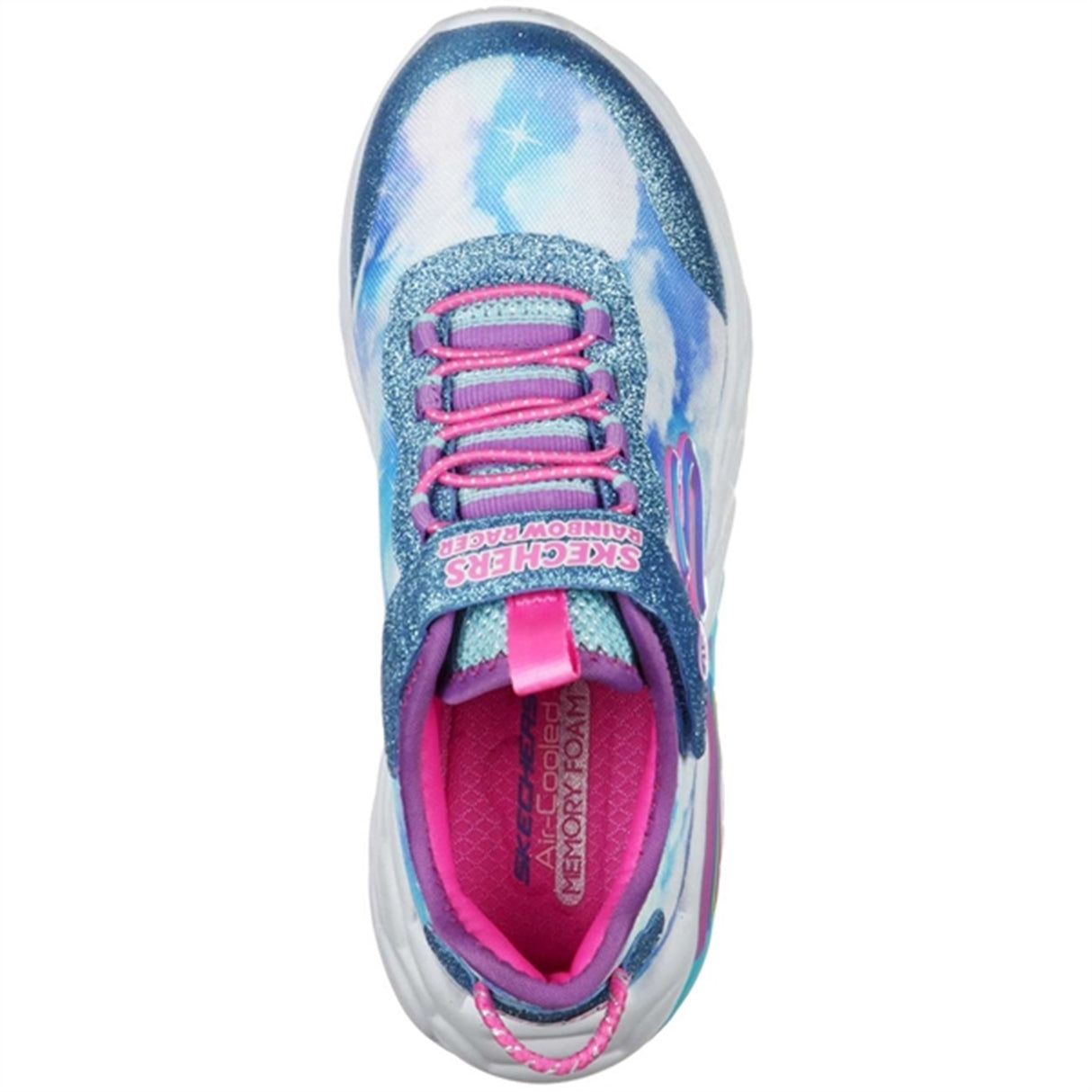 Skechers S-Lights Rainbow Racer Sneakers Blue 6