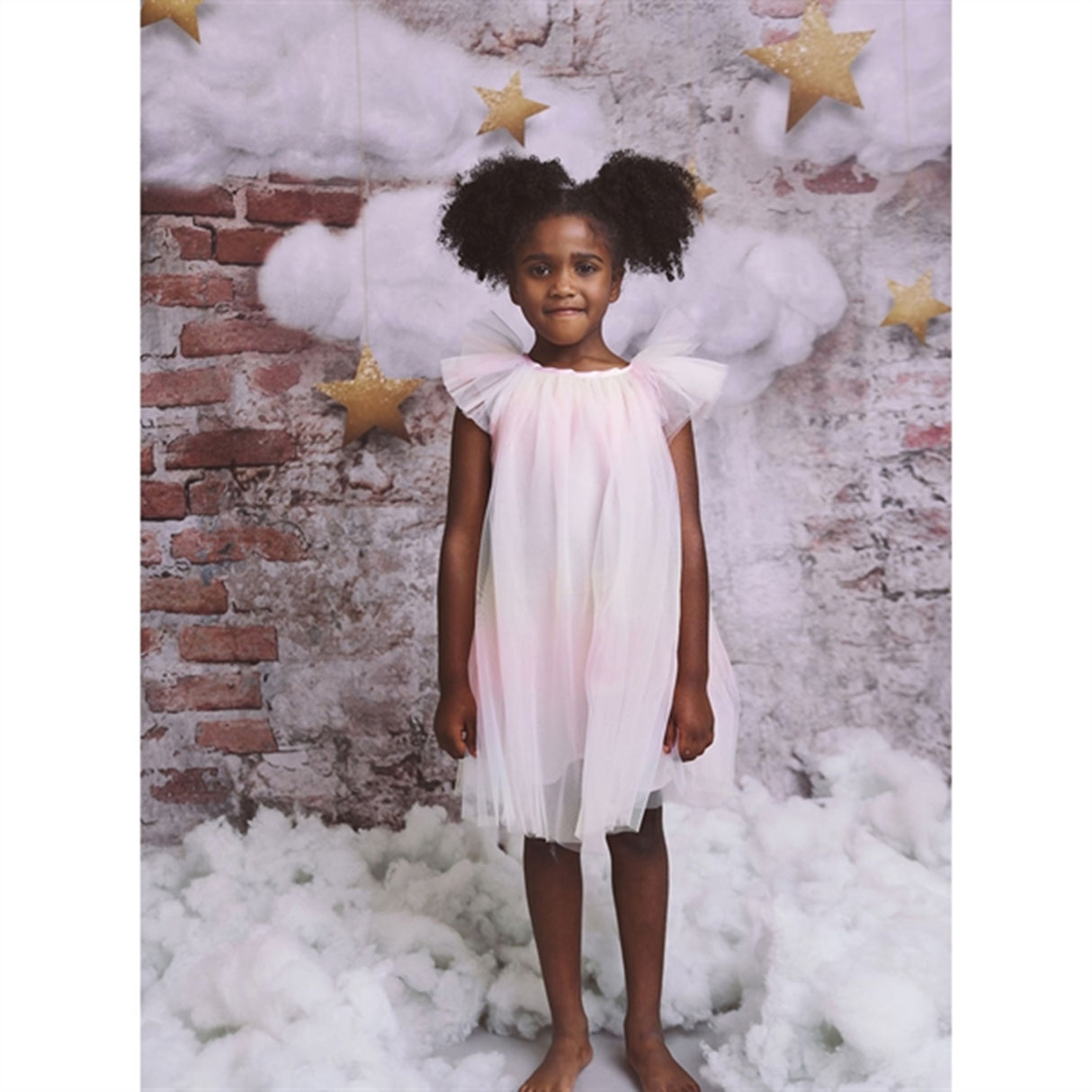 Dolly by Le Petit Tom Fairy Tulle Dress Rainbow