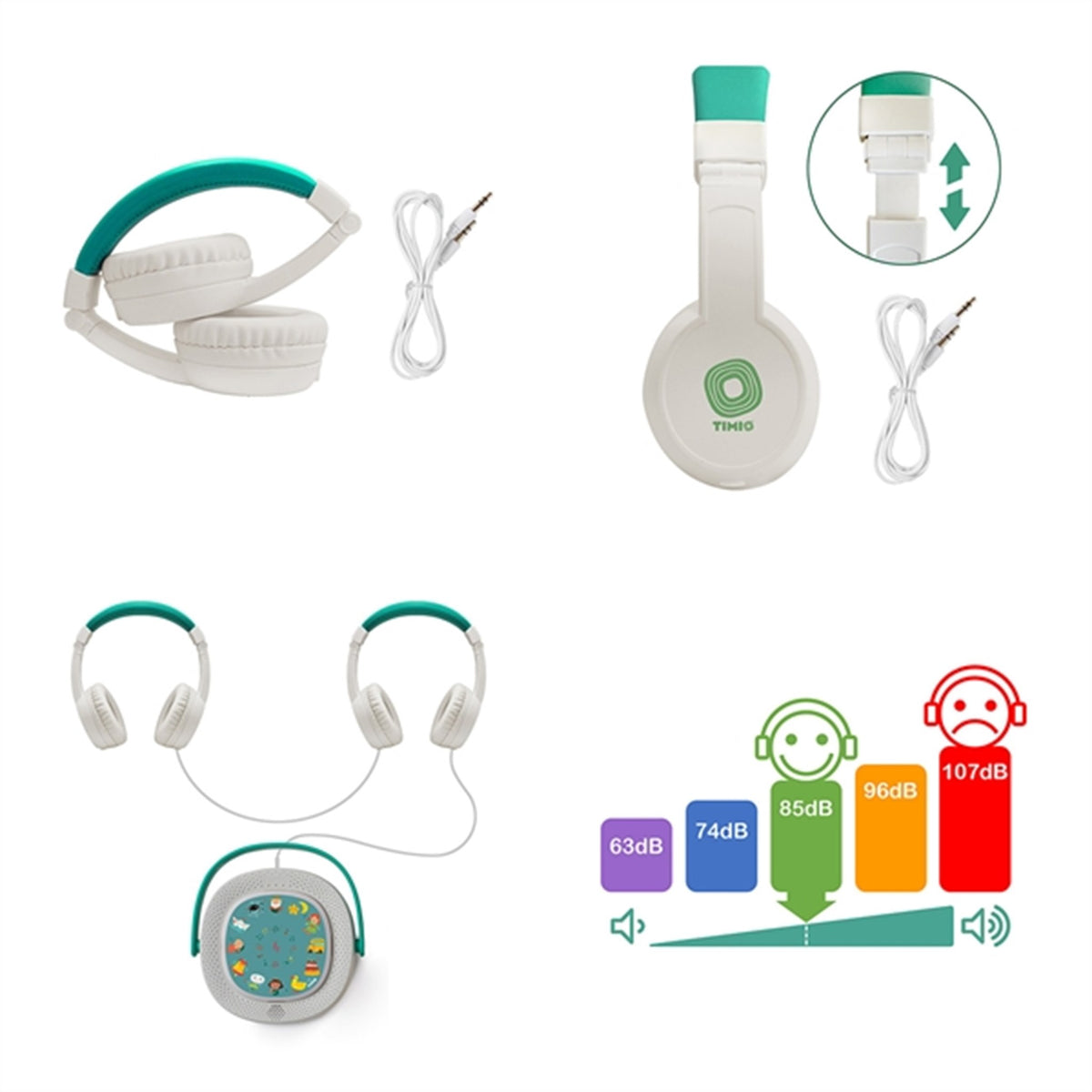 TIMIO® Foldable Headphones 5