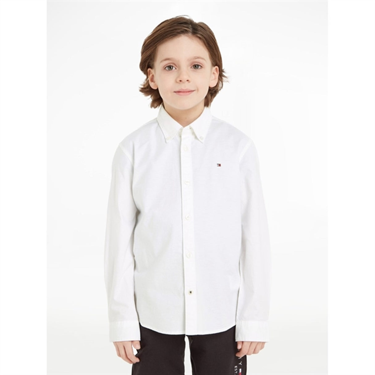 Tommy Hilfiger Boy Stretch Oxford Shirt White
