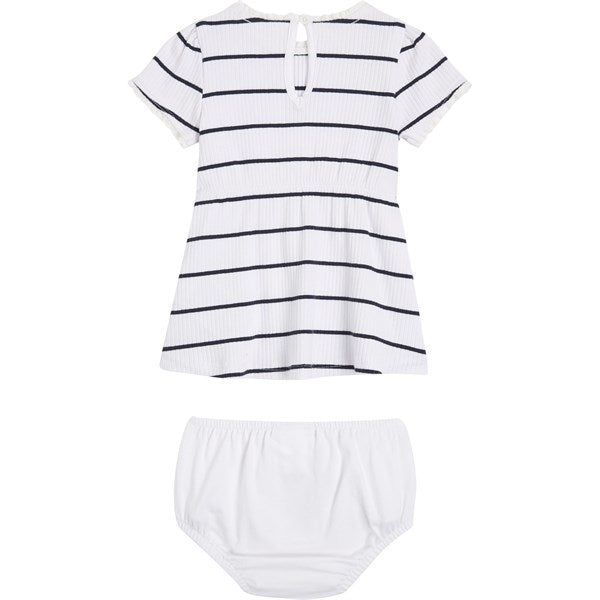Tommy Hilfiger Baby Striped Rib Dress White / Desert Sky Stripe