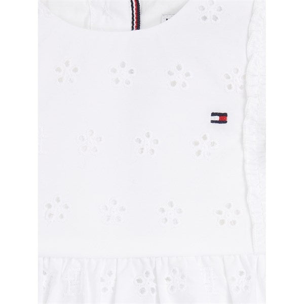 Tommy Hilfiger Baby Embroidery Dress White