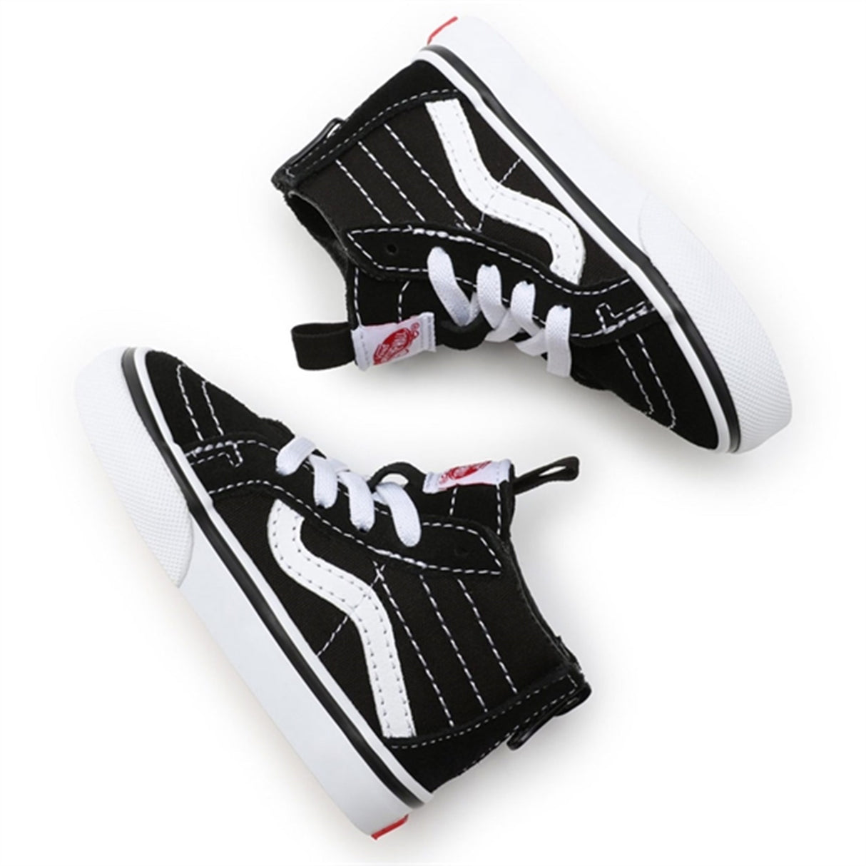 VANS Sk8 Hi Zip Black/White Shoes 9
