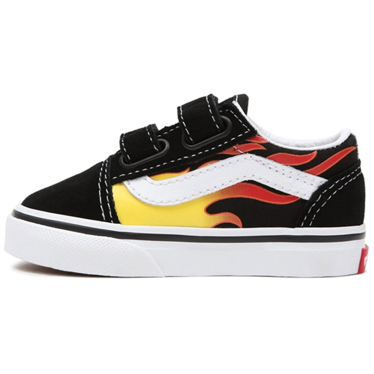 VANS Old Skool V Flame Black Sko