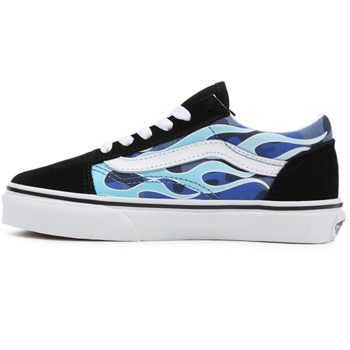 VANS Old Skool Blue Camo Flame Shoes 6