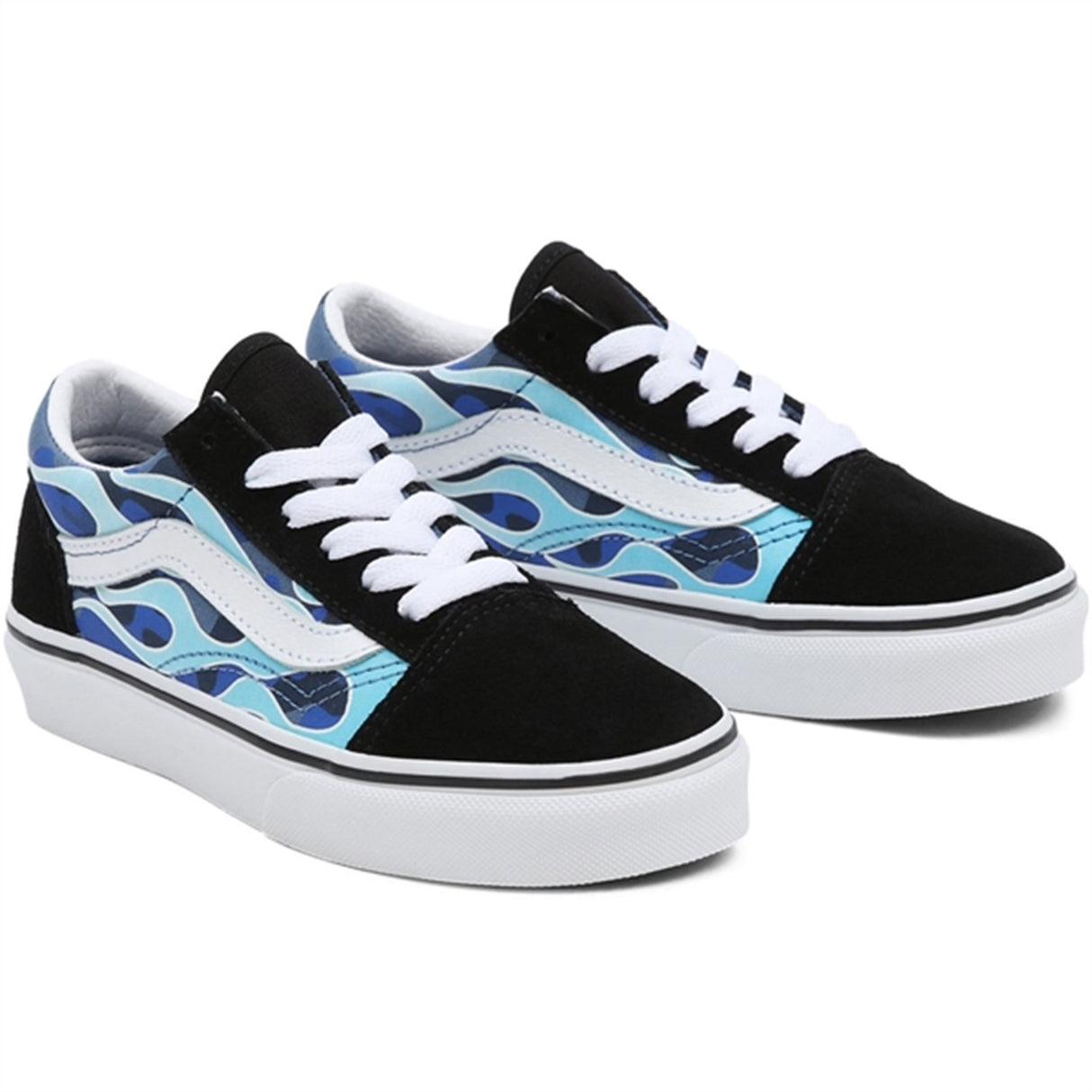 VANS Old Skool Blue Camo Flame Shoes