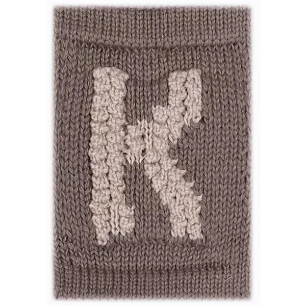 Smallstuff Knit Letter Nature