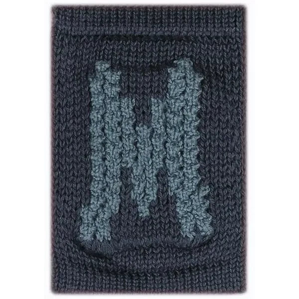 Smallstuff Knit Letter Blue