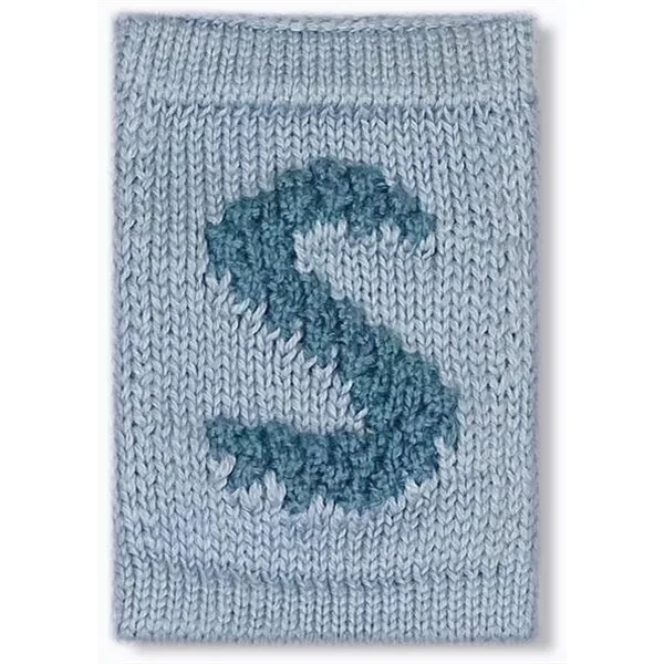 Smallstuff Knit Letter Blue