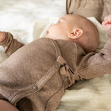 That's Mine Brown Melange Becca Wrap Bodystocking