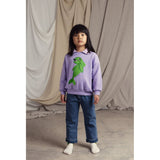 Mini Rodini Purple Dolphin Collar Sweatshirt 3