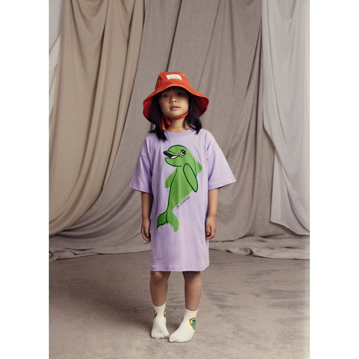 Mini Rodini Purple Dolphin Dress