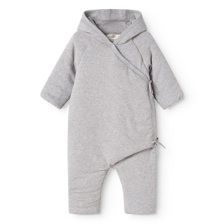MarMar Modal New Born Light Grey Melange Rex Stroller Suit