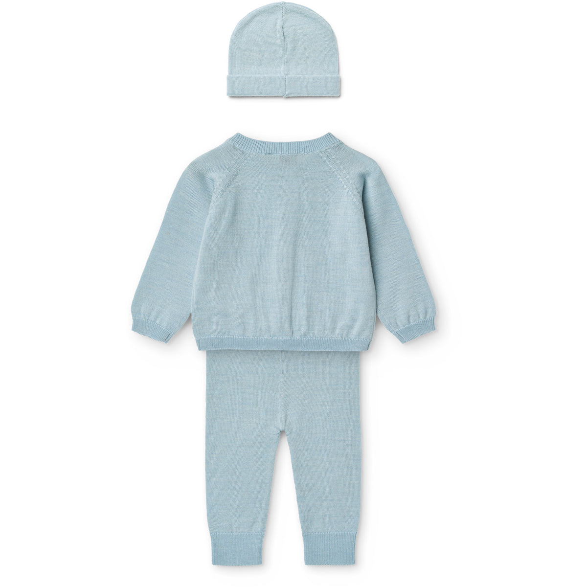 COPENHAGEN COLORS Dusty Blue Classic Merino Baby Set