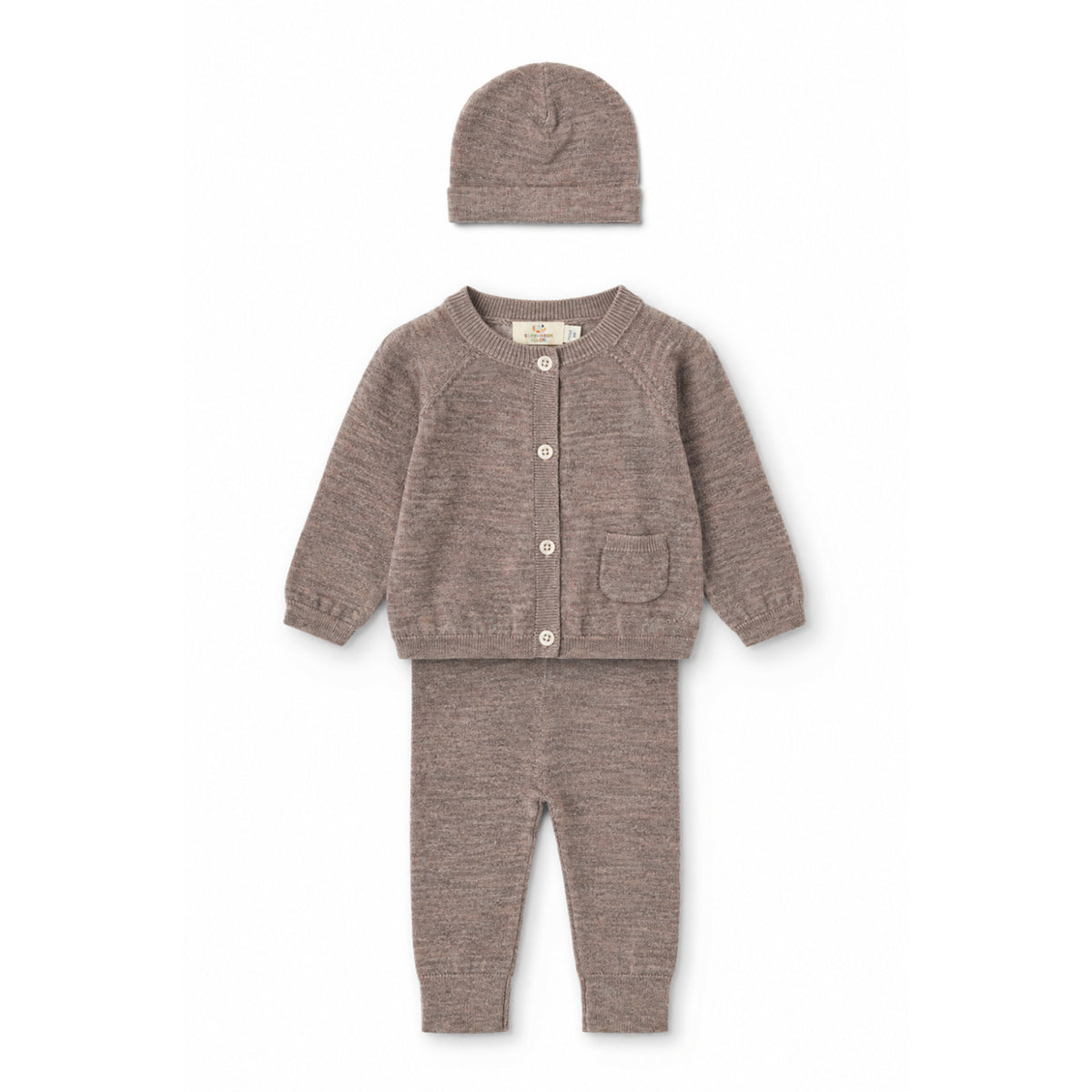 COPENHAGEN COLORS Natural Melange Classic Merino Baby Set