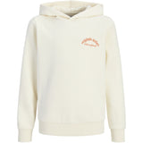 Jack & Jones Antique White Jwhparos Type Sweat Hood Back Jnr