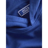 Jack & Jones Beaucoup Blue Jwhunion Print Sweat Hood Jnr