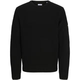Jack & Jones Black Jjcleveland Knit Crew Neck Jnr