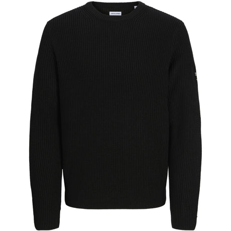 Jack & Jones Black Jjcleveland Knit Crew Neck Jnr