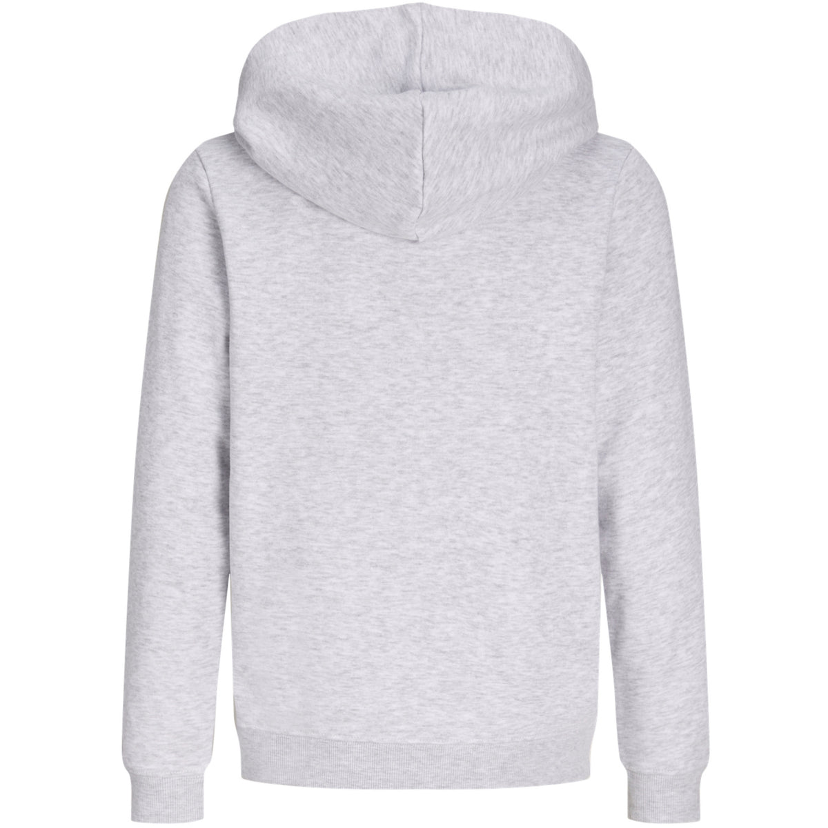 Jack & Jones White Melange Jjaero Sweat Zip Hood Jnr