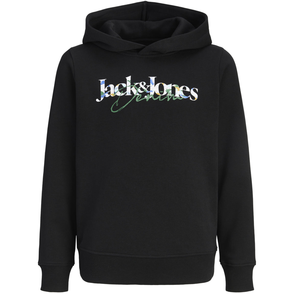 Jack & Jones Black Jjtom Sweat Hood Sn Jnr
