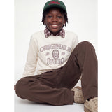 Jack & Jones Antique White Jorchamberi Typo Sweat Crew Neck Jnr