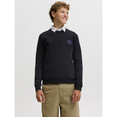 Jack & Jones Caviar Jorchamberi Typo Sweat Crew Neck Jnr