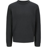 Jack & Jones Asphalt Jjjaxon Knit Crew Neck Jnr