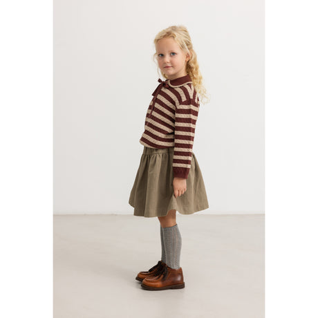 MarMar Herringbone Twill Mud Sylvia L Skirt