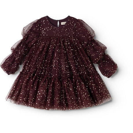 MarMar Ballerina Glitter Deep Mulberry Dionne Dress