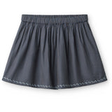 COPENHAGEN COLORS x Luksusbaby Brown Blue Check Comb. Checkered Ls Blouse And Skirt Set