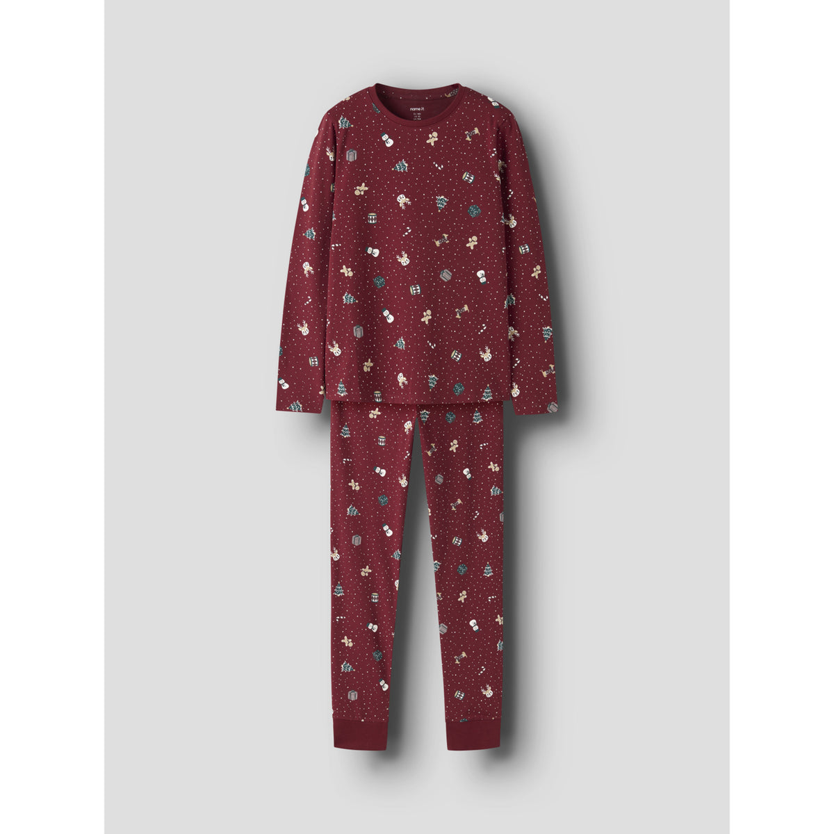 Name It Red Dahlia Christmas Nknvismas Ls Nightset