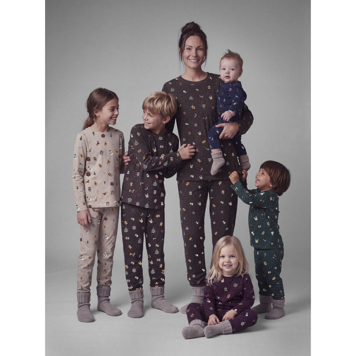 Name It Pure Cashmere Christmas Nknvismas Ls Nightset