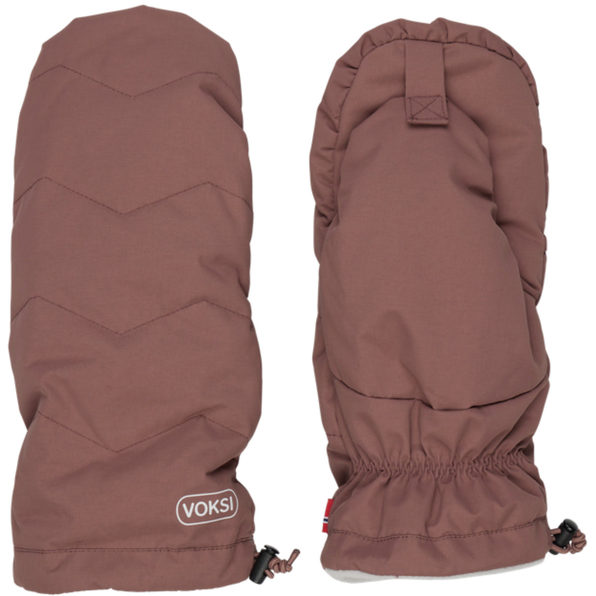 Voksi® Stroller Mittens Maroon Light Grey