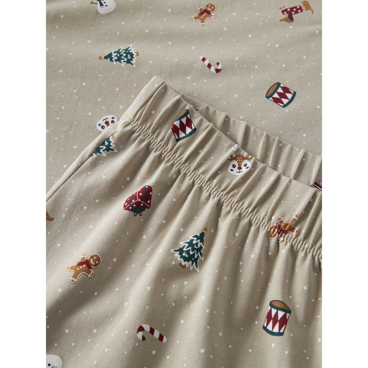 Name It Pure Cashmere Christmas Nanvismas Ls Nightset