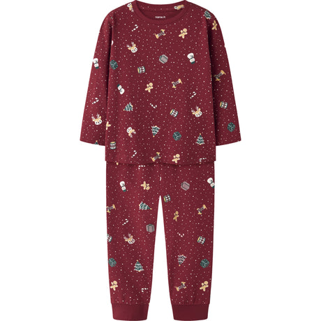 Name It Red Dahlia Christmas Nmnvismas Ls Nightset