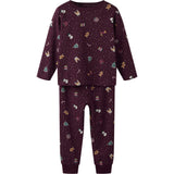 Name It Burgundy Christmas Nmnvismas Ls Nightset