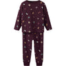 Name It Burgundy Christmas Nmnvismas Ls Nightset