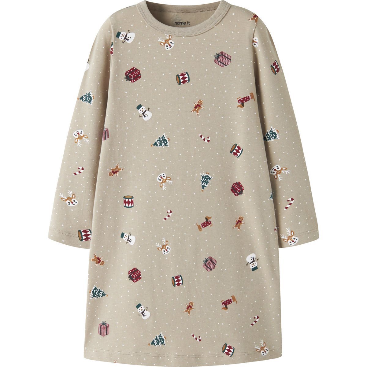 Name It Pure Cashmere Christmas Nmfvismas Ls Nightgown
