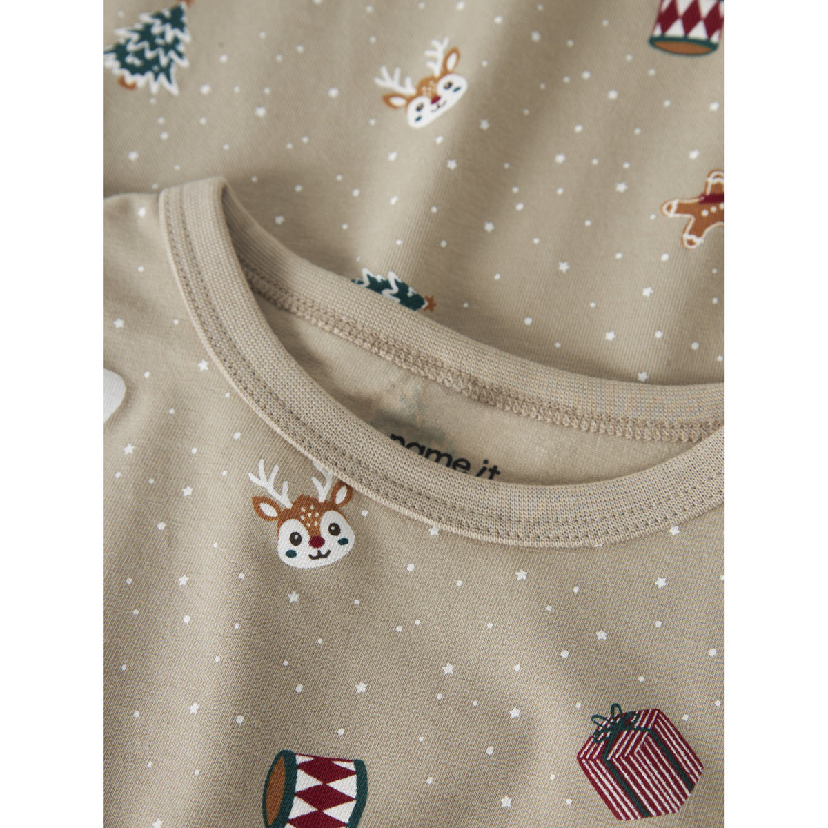 Name It Pure Cashmere Christmas Nmfvismas Ls Nightgown
