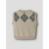 Lil'Atelier White Pepper Mulled Basil Nbmronan Knit Vest Lil