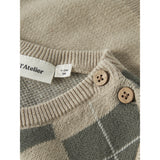 Lil'Atelier White Pepper Mulled Basil Nbmronan Knit Vest Lil