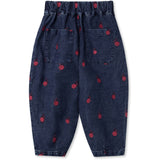 Fliink Dark Denim Blue Donna Embr. Denim Pants