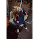 Fliink Dark Denim Blue Donna Embr Shirt Dress