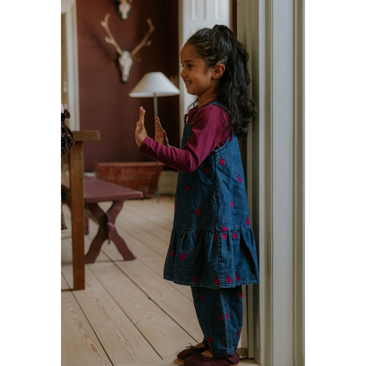 Fliink Dark Denim Blue Donna Embr. Spencer Dress