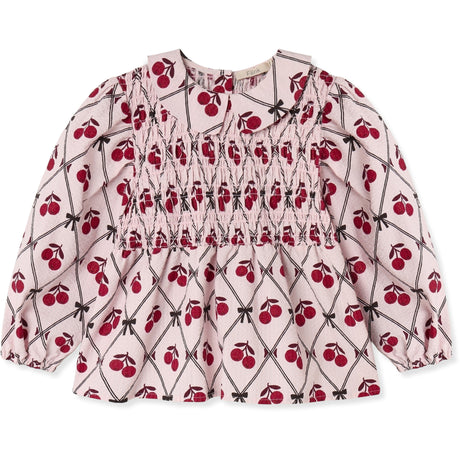 Fliink Rose Smoke Aop Winter Glitter Berry Blouse