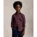 Polo Ralph Lauren #B7457 Red Green Multi Sport Shirt